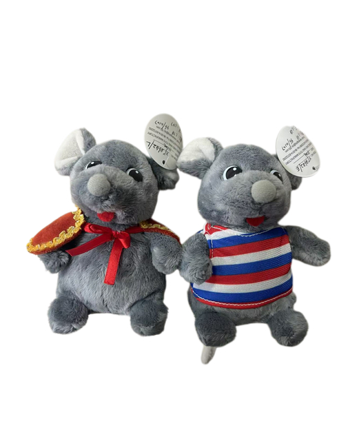 Wholesale Grey Mouse Plush Toy with Outfit