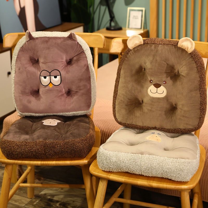Wholesale Cartoon Animal Plush Seat Cushions -Animal Character Designs