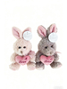 Wholesale Valentine's Day Bunny Plush Toys - Holding "Love" Heart, Assorted Colors