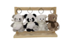 Wholesale Bear Plush Keychains - Assorted Styles with Scarves
