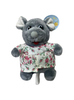 Wholesale Grey Mouse Plush Toy with Outfit