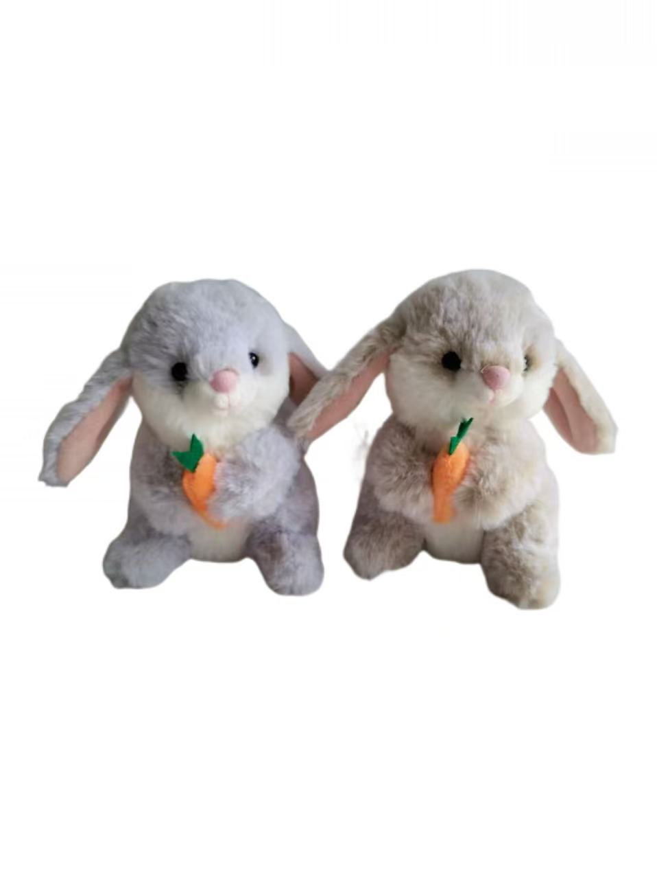 Wholesale Easter Bunny Plush Toys - Holding Carrot, Assorted Colors