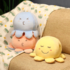 Wholesale Soft Reversible Octopus Plush Pillow - Emoji Style Designs