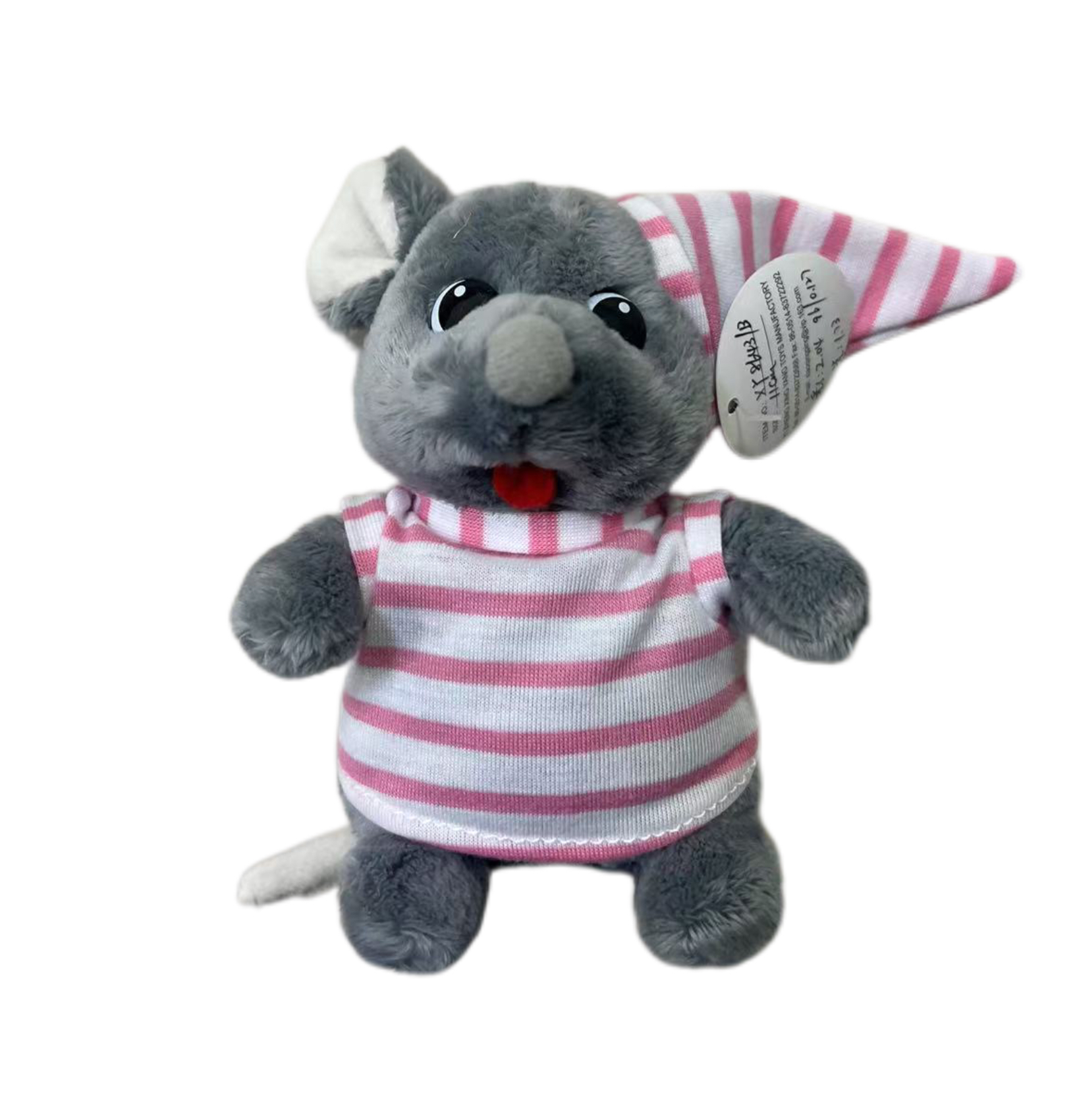 Wholesale Grey Mouse Plush Toy with Outfit