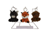 Wholesale Plush Animal Keychain Set Donkey, Fox Monkey 