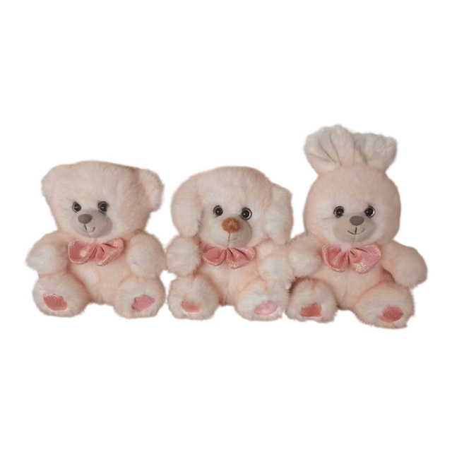 Custom Bow-tie Rabbit & Bear&dog Plush Toys Wholesale
