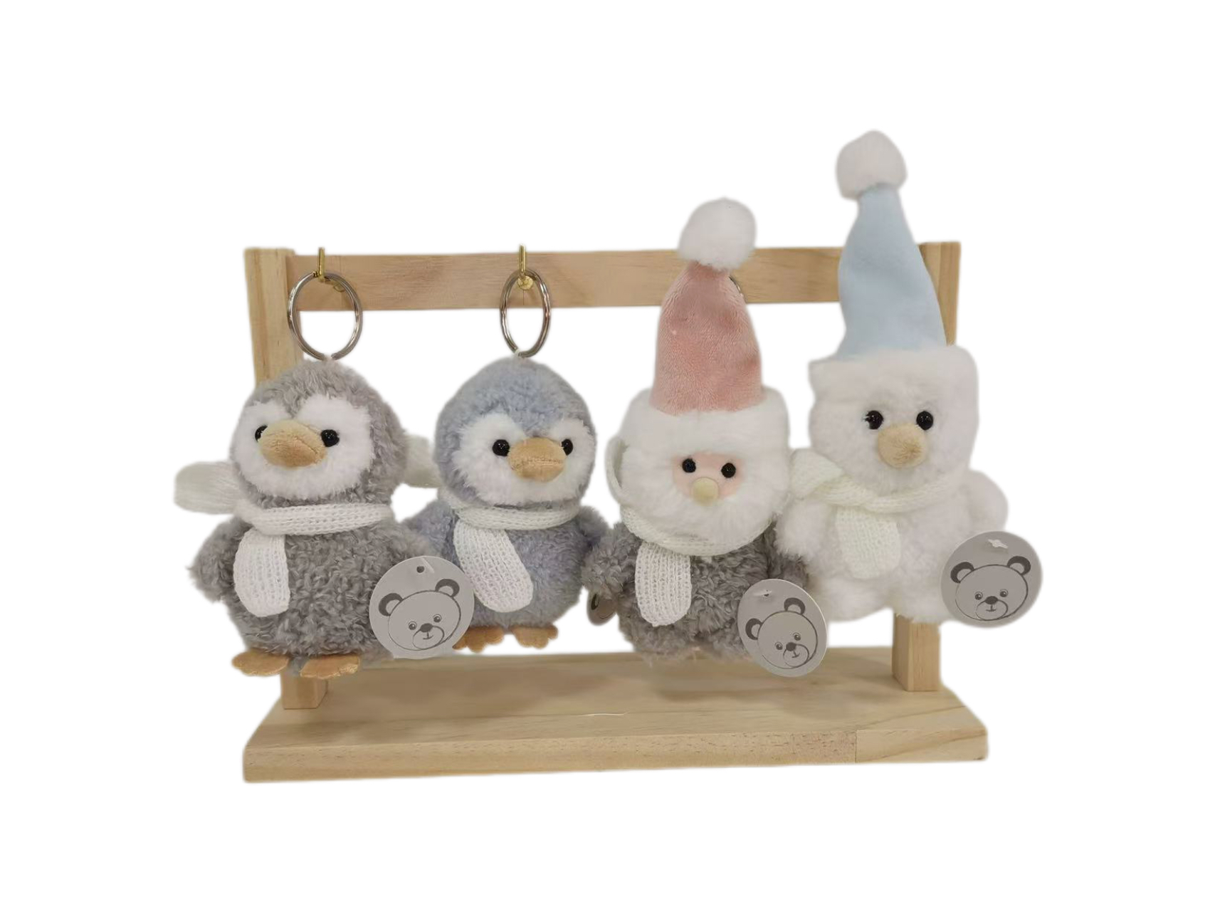 Wholesale Soft Penguin Keychains - Winter & Christmas Designs