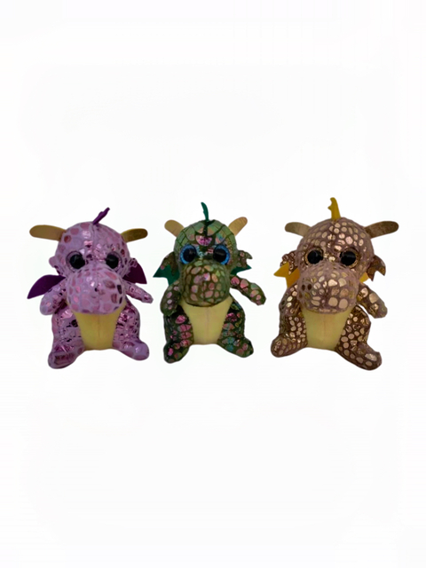 Sparkle Dragon Plush for Wholesale - 3 Styles Available
