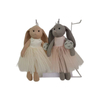 Custom Wholesale Dress-wearing Bunny Plush Toys with Long Ears