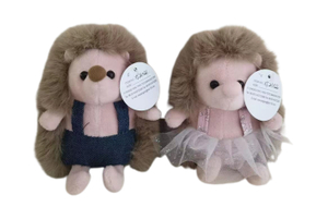 Wholesale Adorable Hedgehog Plushies with Clothes- Cute Boy & Girl Styles