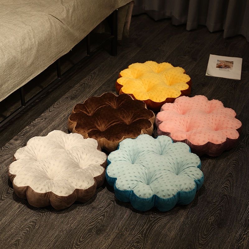 Wholesale Soft Plush Seat Cushions - Flower - Shaped with Animal Embroidery