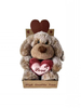 Wholesale Valentine's Day Plush Dog Toy - Holding "Love" Heart in Gift Box